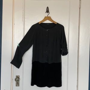 Eileen Fisher two tone block dress